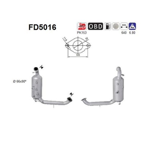 Fd5016 ruß partikelfilter - fd5016, ruß-/partikelfilter